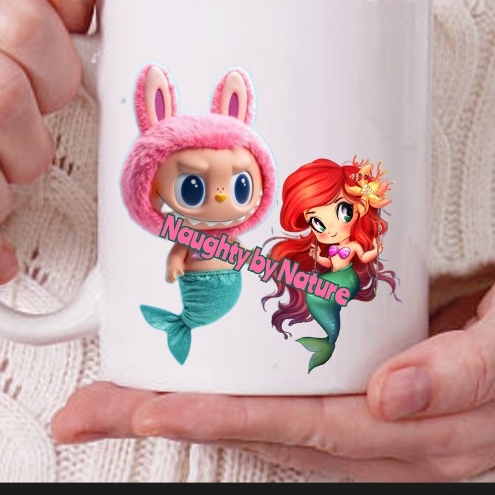 Labubu Monster Mermaid Mug Cup